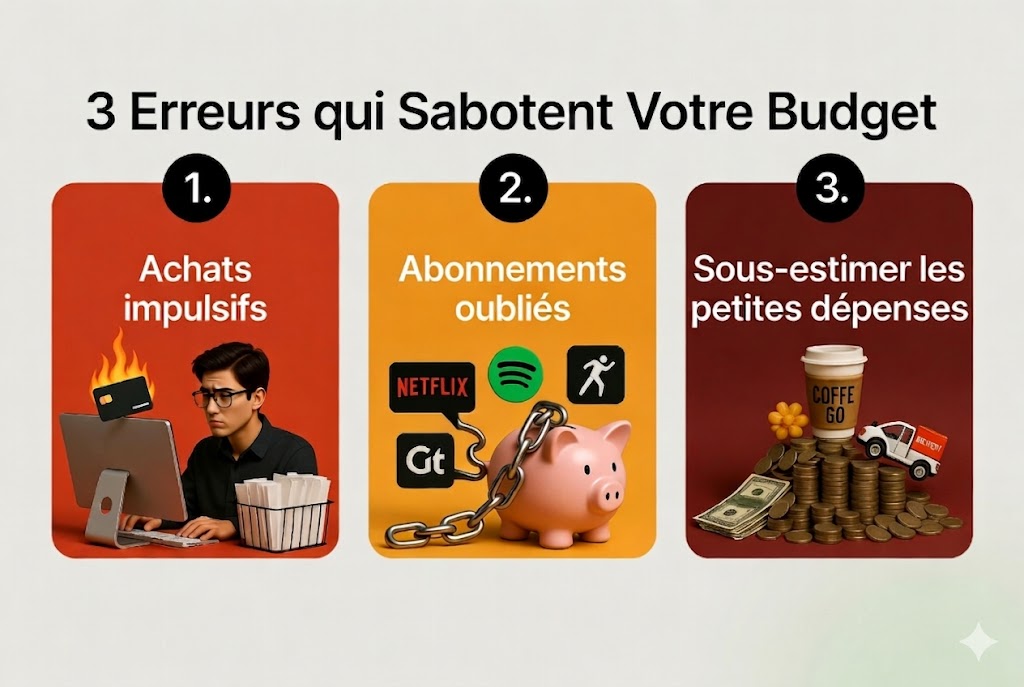 3 erreurs courantes